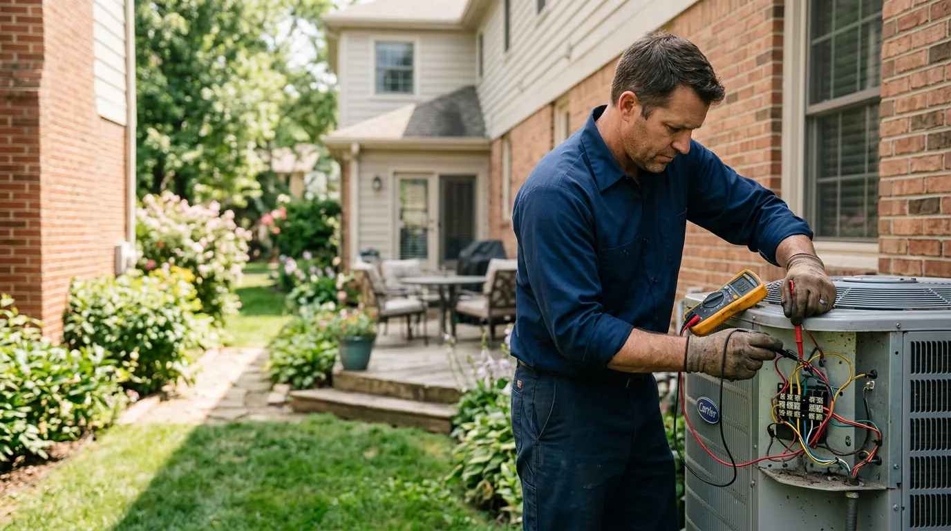HVAC technician working near Ovid, NY